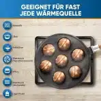 STARBLUE Litoželezna ponev za Aebleskiver z 7 odprtninami - slika 4