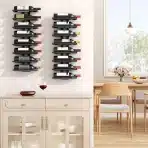 FAVOOSTY stenski kovinski nosilec za vino 8 stopenj - slika 3