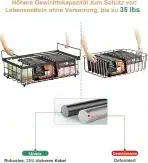 2x UMDONX zložljivi zamrzovalni košari z ročajem - slika 2