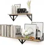 3x CASSA TOKO stenske lebdeče police naravne - 15 ×42×11,5 cm - slika 4