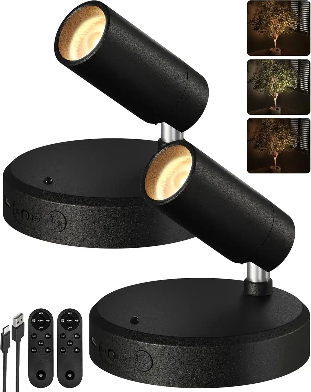 81LFfun USL._AC_SL1500 2x EZVALO brezžični LED stenski reflektor 5500 mAh - slika 1