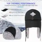 WINTER AVIATOR zimska ushanka kapa z ušesnimi zavihki unisex - slika 3