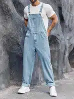 RUNCATI XL moški jeans kombinezon z naramnicami - slika 3