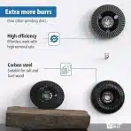 3x STONE REEF Brusilni in rezkalni disk za les 125mm - slika 5