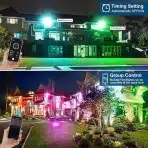 4x T-SUNUS RGB LED pametni reflektor 100 W IP66 - slika 5