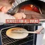 CHEF POMODORO krtača za čiščenje pizza peči z strgalom 55–87,5cm - slika 2