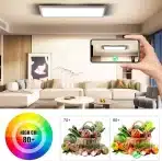 OTREN LED stropna panelna luč z daljincem 58x20cm 26W - slika 2