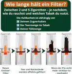 1250x COCOFILTER cigaretni filtrirni nastavki 7,5–8 mm - slika 2