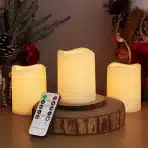 9x YUNSHENG LED vodoodporne sveče brez plamena z daljincem in časovnikom - slika 3