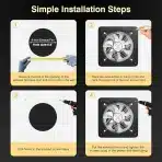 FANGOFAST 150 mm izvlečni ventilator 525 m³/h - slika 6