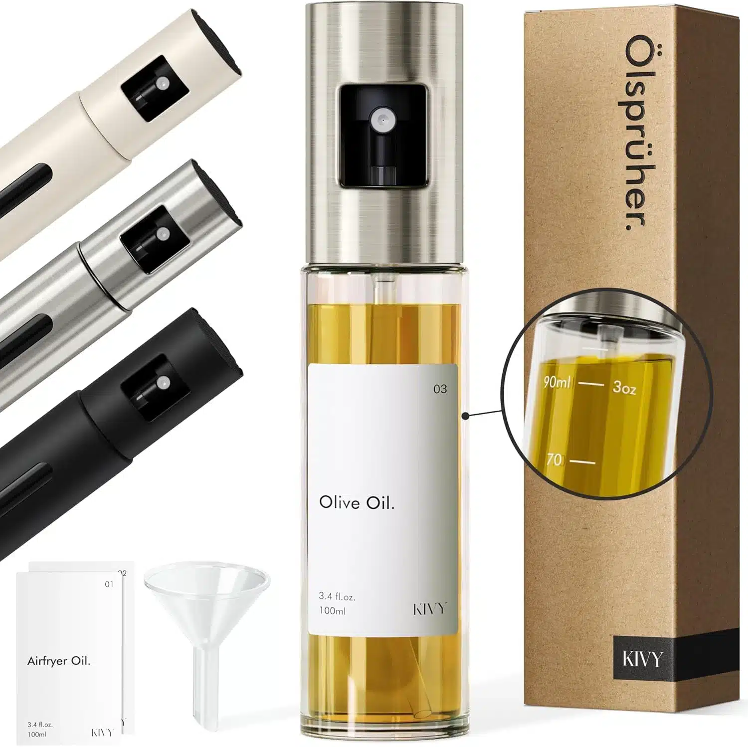 81w4crk2EsL._AC_SL1500 KIVY 100 ml steklena pršilka za olje z nalepkami - slika 1