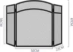 KINGSON zaščitna mreža za kamin - 96,5 × 61 cm - slika 2