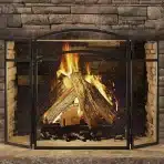 KINGSON zaščitna mreža za kamin - 96,5 × 61 cm - slika 3