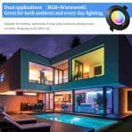 6x KYOTECH LED vgradni reflektor RGB 5 W črn - slika 4