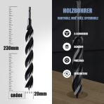 MOXPIFY sveder za les 24 x 155 mm s centrirno konico - slika 2