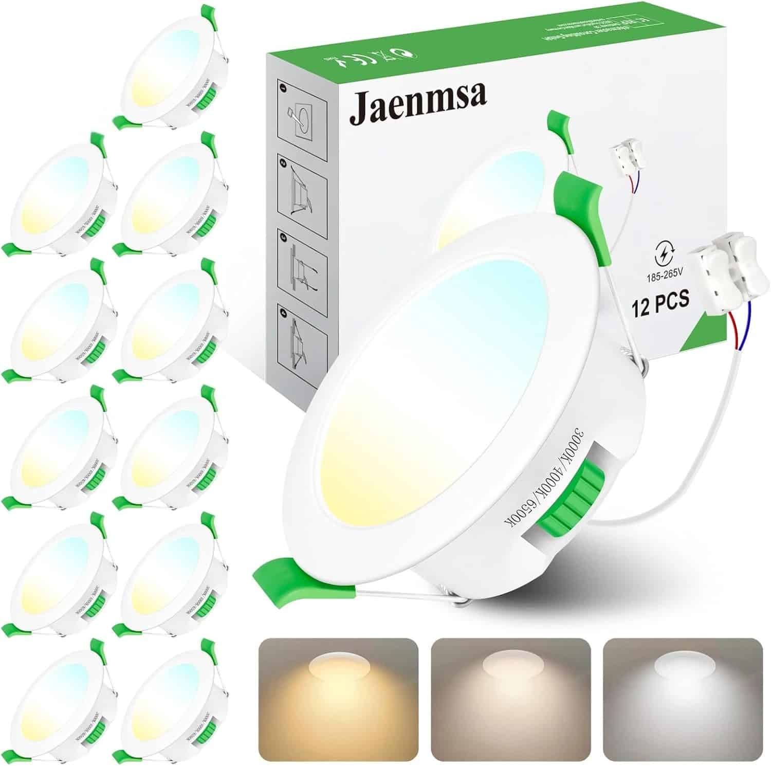db586d28-f9c4-4b75-8168-bedbb8d0c3f9 11x JAENMSA 86mm LED vgradni reflektor - 7 W - slika 1