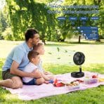 PRIMEVOLVE Teleskopski prenosni talni ventilator z daljinskim upravljalnikom - slika 4