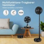 PRIMEVOLVE Teleskopski prenosni talni ventilator z daljinskim upravljalnikom - slika 3