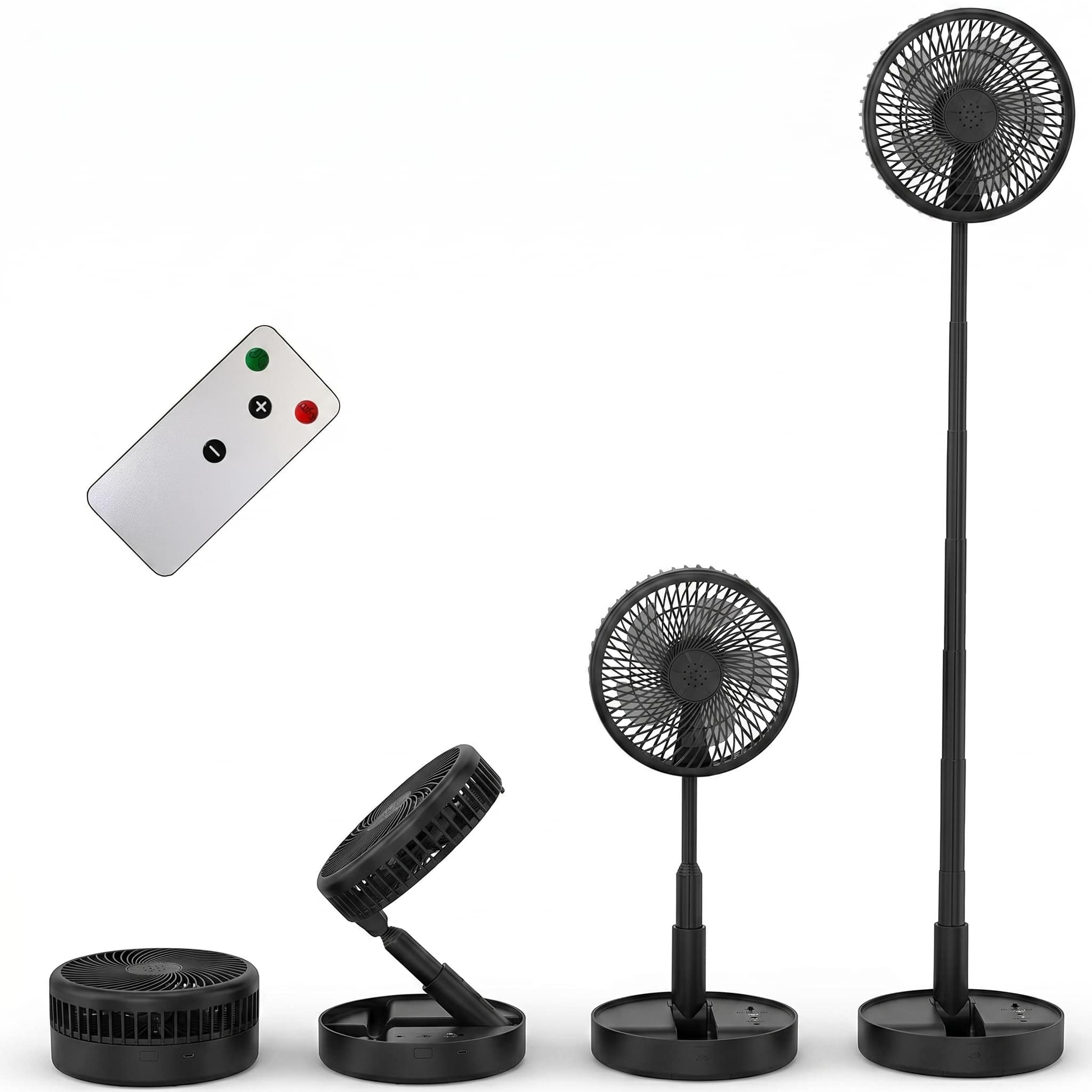 image-cb13cc94-6d5b-4e9c-a3eb-3e5949cc92ff PRIMEVOLVE Teleskopski prenosni talni ventilator z daljinskim upravljalnikom - slika 1