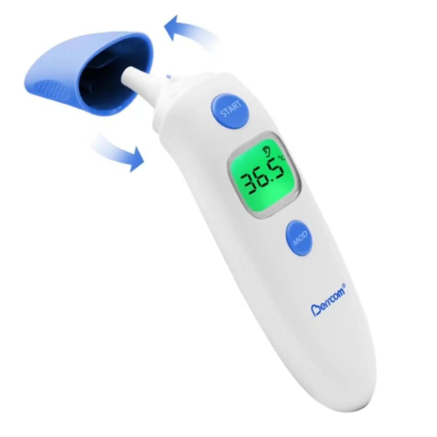 51502KoUHjL._SL1500 BERRCOM infrardeči termometer za čelo in uho - slika 1