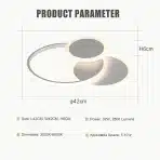 LXJCSM LED stropna svetilka 32 W 3000–6000 K - slika 5