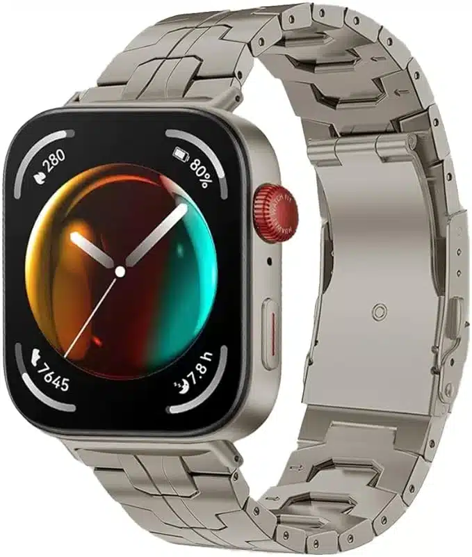 616cr8dUopL._AC_SX679 SYNSING titanov pašček za Huawei Watch Fit 3/4/4 Pro - slika 1