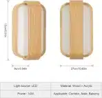 PHEASHINE LED stenska svetilka 13 W 3000 K - slika 5