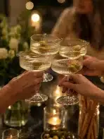 4x VESSYN Martini kozarci z rebrastim vzorcem 284ml - slika 3