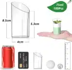100x KAHEIGN prozorni desertni lončki 75 ml - slika 6
