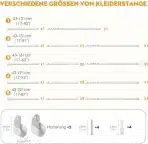 POSKENA teleskopska garderobna palica 43–131 cm - slika 4