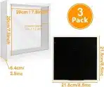 3x MIVIDE 3D globinski foto okvir 20×20cm za polnjenje predmetov - slika 3