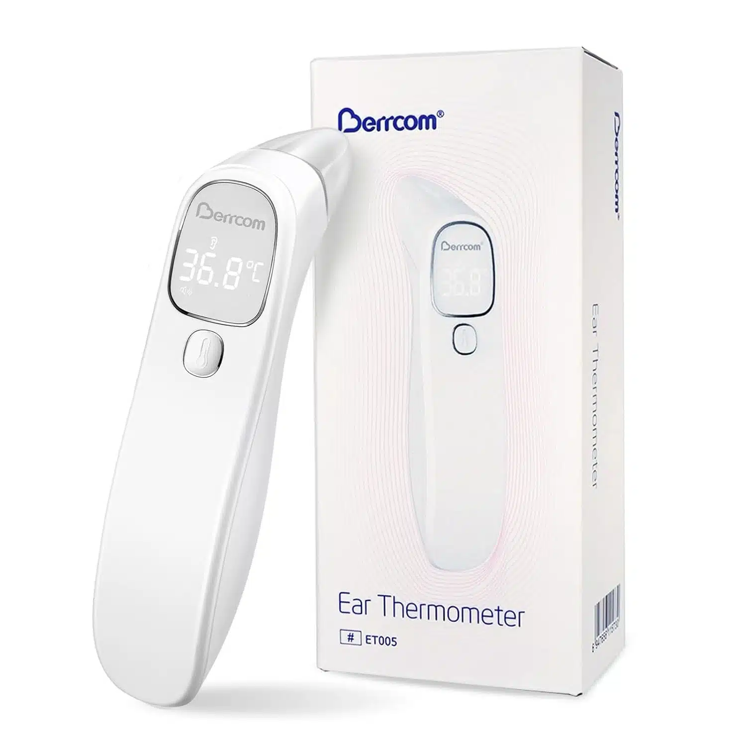 61M1Bl3KSIL._SL1500 (1) BERRCOM infrardeči termometer za čelo in uho - slika 1