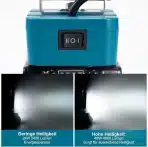 SENTOO LED delovna svetilka za Makita 18 V 4800 lm - slika 3