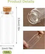 36x ACETITI 10 ml mini stekleničke z zamaški - slika 2