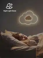 FANLG LED stropna/stenska svetilka oblak z daljincem - slika 3