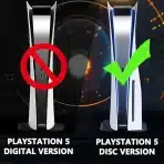 MIIMALL srebrn zaščitni pokrov za PS5 Disc Edition - slika 2