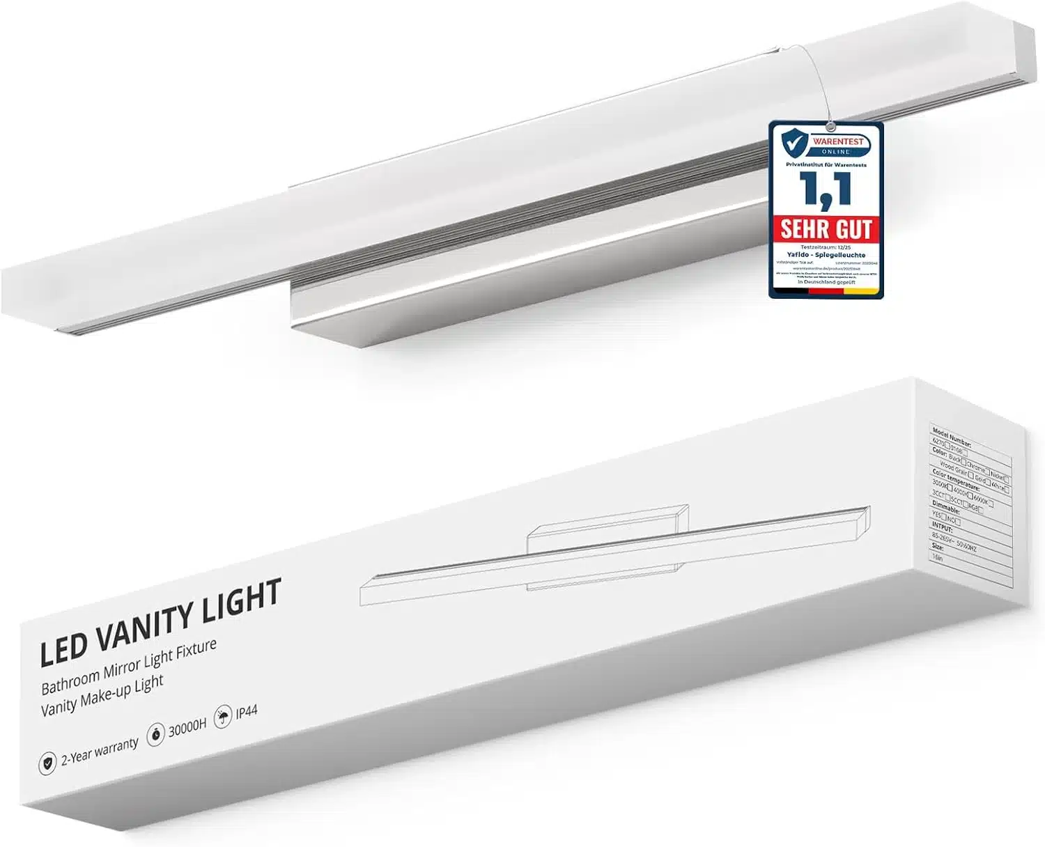61qvkODgxSL._AC_SL1500 YAFIDO 40cm LED kopalniška svetilka za ogledalo 9W - slika 1