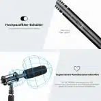 BOYA usmerjeni kondenzatorski XLR mikrofon - slika 2