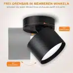 4x KYOTECH stropni LED reflektorji 6 W 4000 K - slika 3
