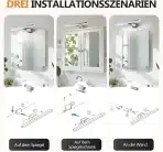 HOMMIE 30 cm LED svetilka za ogledalo 4000 K - slika 5