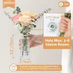 6x COMSAF mini steklene vaze - 13 cm - slika 3