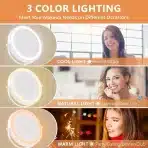 AUXMIR stensko kozmetično ogledalo z LED osvetlitvijo 1×/30× - slika 4