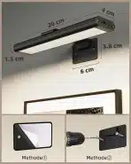 2x EZVALO brezžična LED stenska svetilka - slika 6