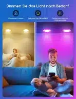 4x AIGOSTAR 115 mm pametne LED RGB vgradne luči - slika 5