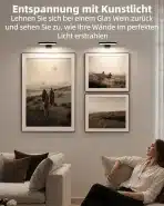 2x EZVALO brezžična LED stenska svetilka - slika 4