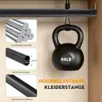 POSKENA teleskopska stenska obešalna palica za garderobo 43–131cm - slika 3