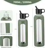HYDRAGLAZIC 1 l steklenica za vodo s slamico - slika 3