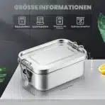 4x UMIGY Bento posode iz nerjavečega jekla 550ml - slika 3