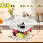 12x HFZCV 1/6 GN PET posode s pokrovom 0,9 l - slika 2