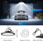 2x YIQIBRO LED industrijska svetilka UFO 100W 10000lm - slika 5